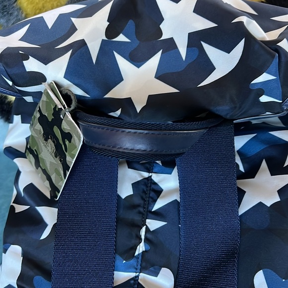 Valentino Garavani - Star Camo Drawstring Blue/White Backpack - Picture 10 of 12